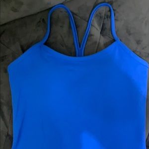 Lululemon Power Y Tank in bright cobalt blue